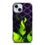 MALEFICENT GREEN FLAMES PATTERN iPhone 15 Case Cover