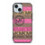 MICHAEL KORS PINK STRIP LOGO iPhone 15 Case Cover