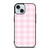 PINK PLAID PATTERN iPhone 15 Case Cover