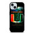 UM MIAMI HURRICANES NFL iPhone 15 Case Cover