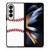 BASEBALL RED STITCHING Samsung Galaxy Z Fold 4 Case Cover