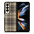 BROWN TARTAN PLAID PATTERN Samsung Galaxy Z Fold 4 Case Cover