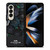 COACH NEW YORK BLACK TEA ROSE Samsung Galaxy Z Fold 4 Case Cover