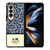 COACH NEW YORK BLUE FLORAL BATIK Samsung Galaxy Z Fold 4 Case Cover