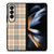 CREAM TARTAN PATTERN Samsung Galaxy Z Fold 4 Case Cover
