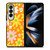 FLOWER POWER ORANGE PATTERN Samsung Galaxy Z Fold 4 Case Cover