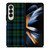 GREEN BLUE TARTAN PATTERN Samsung Galaxy Z Fold 4 Case Cover