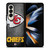 KANSAS CITY CHIEFS METAL LOGO Samsung Galaxy Z Fold 4 Case Cover