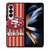 SAN FRANCISCO 49ERS AMERICAN FLAG Samsung Galaxy Z Fold 4 Case Cover