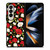 SEAMLESS RED WHITE ROSE PATTERN Samsung Galaxy Z Fold 4 Case Cover