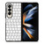 WHITE KEYBOARD PATTERN Samsung Galaxy Z Fold 4 Case Cover