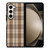 BROWN PLAID PATTERN Samsung Galaxy Z Fold 5 Case Cover