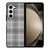 GREY TARTAN PLAID PATTERN Samsung Galaxy Z Fold 5 Case Cover GREY TARTAN PLAID PATTERN Samsung Galaxy Z Fold 5 Case Cover