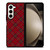RED TARTAN CROSS PLAID Samsung Galaxy Z Fold 5 Case Cover