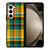 YELLOW GREEN TARTAN PATTERN Samsung Galaxy Z Fold 5 Case Cover