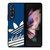 ADIDAS LOGO BLUE RETRO Samsung Galaxy Z Fold 3 Case Cover
