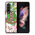 AKA PINK AND GREEN FLOWER LOGO Samsung Galaxy Z Fold 3 Case Cover