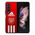 ARSENAL FC ADIDAS STRIPES Samsung Galaxy Z Fold 3 Case Cover