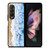 BLUE BEACH WAVES Samsung Galaxy Z Fold 3 Case Cover