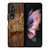 COMO HOOEY WOODEN LOGO Samsung Galaxy Z Fold 3 Case Cover