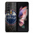 EDMONTON OILERS WOODEN LOGO Samsung Galaxy Z Fold 3 Case Cover