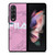 FILA SPORT PINK MARBLE LOGO Samsung Galaxy Z Fold 3 Case Cover