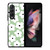 GREEN RETRO FLORAL PATTERN Samsung Galaxy Z Fold 3 Case Cover