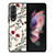 HAND DRAWING RED FLOWER PATTERN Samsung Galaxy Z Fold 3 Case Cover