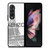 KENZO PARIS EIFFEL TOWER Samsung Galaxy Z Fold 3 Case Cover