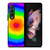 LOVE RAINBOW TIE DYE PATTERN Samsung Galaxy Z Fold 3 Case Cover