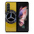 MERCEDES BENZ CAR LOGO YELLOW ICON Samsung Galaxy Z Fold 3 Case Cover