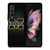 MICHIGAN WOLVERINES METAL LOGO Samsung Galaxy Z Fold 3 Case Cover