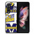 MICHIGAN WOLVERINES STICKER COLLAGE Samsung Galaxy Z Fold 3 Case Cover