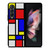 MONDRIAN COLORFUL LAYOUT Samsung Galaxy Z Fold 3 Case Cover
