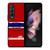 MONTREAL LES CANADIENS STRIPED LOGO Samsung Galaxy Z Fold 3 Case Cover