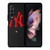 NEW YORK YANKEES STITCHING LEATHER Samsung Galaxy Z Fold 3 Case Cover