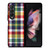 PIXELIZED TARTAN PATTERN Samsung Galaxy Z Fold 3 Case Cover