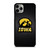 IOWA HAWKEYES METAL LOGO iPhone 11 Pro Max Case Cover