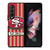 SAN FRANCISCO 49ERS AMERICAN FLAG Samsung Galaxy Z Fold 3 Case Cover