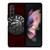 TORONTO RAPTORS RED METAL Samsung Galaxy Z Fold 3 Case Cover