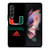 UM MIAMI HURRICANES ICON Samsung Galaxy Z Fold 3 Case Cover