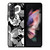 VERA BRADLEY WHITE BLOOMS Samsung Galaxy Z Fold 3 Case Cover