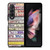 VINTAGE CASETTE COLLAGE 2 Samsung Galaxy Z Fold 3 Case Cover VINTAGE CASETTE COLLAGE 2 Samsung Galaxy Z Fold 3 Case Cover