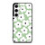 GREEN RETRO FLORAL PATTERN Samsung Galaxy S24 Case Cover