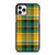 YELLOW GREEN TARTAN PATTERN iPhone 11 Pro Case Cover