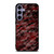 RED BLACK TIE DYE PATTERN Samsung Galaxy S24 Plus Case Cover