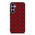 RED TARTAN CROSS PLAID Samsung Galaxy S24 Plus Case Cover