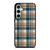 CHECK CLASSIC DARK PLAID FABRIC TEXTURES Samsung Galaxy S23 FE Case Cover