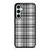 GREY CHECK FABRIC TEXTURES Samsung Galaxy S23 FE Case Cover