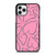 PINK LOVE BRUSHES PATTERN iPhone 11 Pro Case Cover
